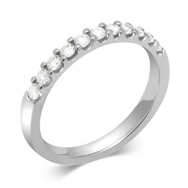 Platinum Diamond Half Eternity Ring 0.33ct thumbnail