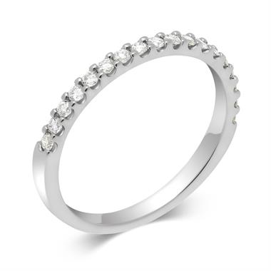 Platinum Diamond Half Eternity Ring 0.25ct thumbnail