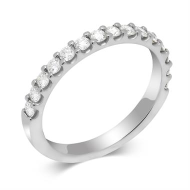 Platinum Diamond Half Eternity Ring 0.50ct thumbnail