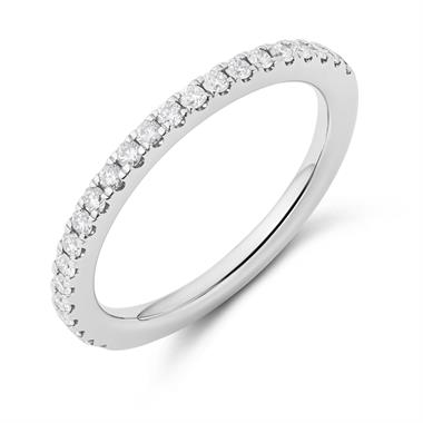 Platinum Diamond Half Eternity Ring 0.22ct thumbnail