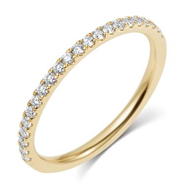 18ct Yellow Gold Diamond Half Eternity Ring 0.25ct thumbnail