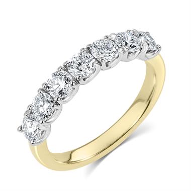 18ct Yellow Gold Diamond Half Eternity Ring 1.05ct thumbnail