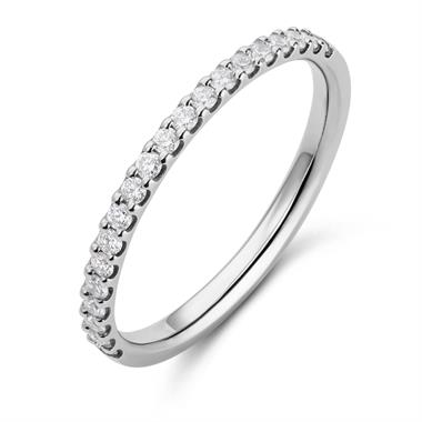 Platinum Diamond Half Eternity Ring 0.23ct thumbnail