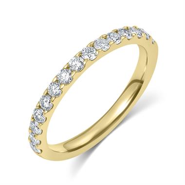 18ct Yellow Gold Diamond Half Eternity Ring 0.50ct thumbnail