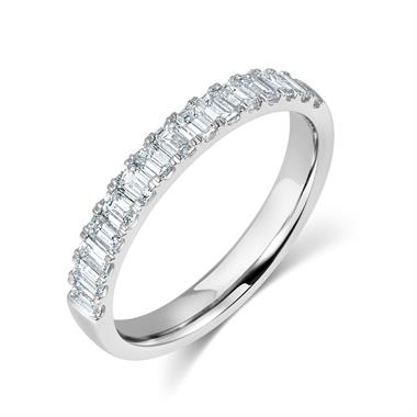 Platinum Diamond Half Eternity Ring 0.65ct thumbnail