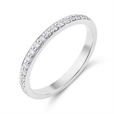 Platinum Diamond Half Eternity Ring 0.20ct thumbnail