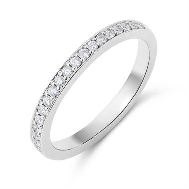 Platinum Diamond Half Eternity Ring 0.20ct thumbnail