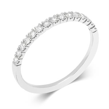 Platinum Diamond Half Eternity Ring 0.25ct thumbnail