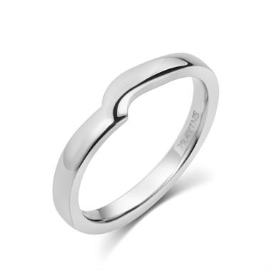 Platinum Shaped Wedding Ring thumbnail