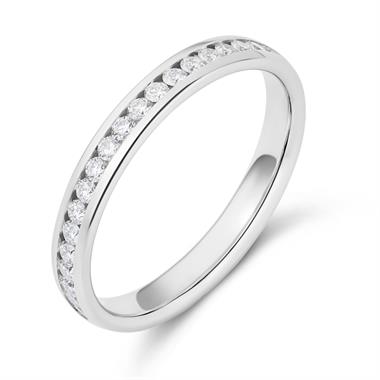 Platinum Diamond Half Eternity Ring 0.23ct thumbnail