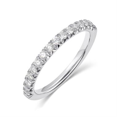 Platinum Diamond Half Eternity Ring 0.34ct thumbnail