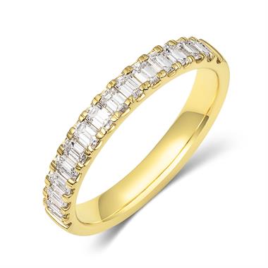 18ct Yellow Gold Diamond Half Eternity Ring 0.65ct thumbnail