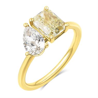 18ct Yellow Gold Toi et Moi Diamond Ring thumbnail