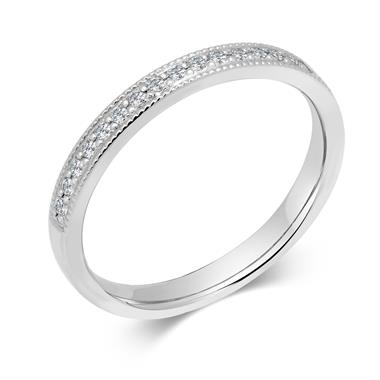 Platinum Diamond Half Eternity Ring 0.22ct thumbnail
