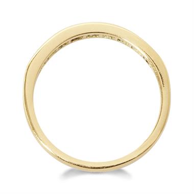 18ct Yellow Gold Princess Cut Diamond Half Eternity Ring 0.60ct thumbnail