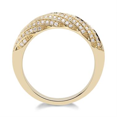 18ct Yellow Gold Diamond Dress Ring 0.34ct thumbnail