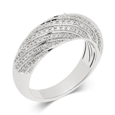 18ct White Gold Diamond Dress Ring 0.50ct thumbnail