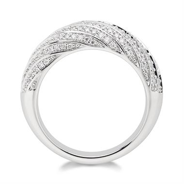 18ct White Gold Diamond Dress Ring 0.50ct thumbnail