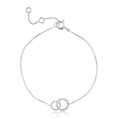 Union 18ct White Gold Diamond Bracelet 0.07ct thumbnail