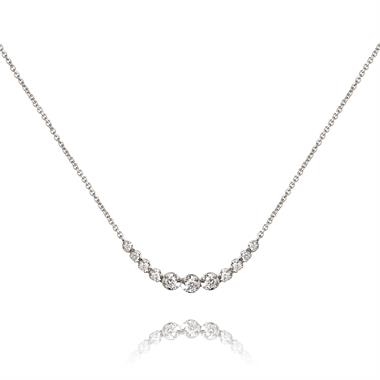 18ct White Gold Diamond Necklace 0.55ct thumbnail