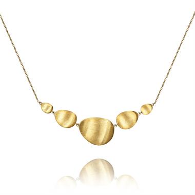 Cadence 18ct Yellow Gold Satin Finish Necklace thumbnail
