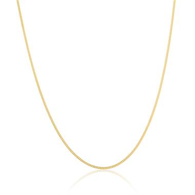18ct Yellow Gold Medium Curb Chain 50cm thumbnail