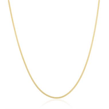 18ct Yellow Gold Heavy Curb Chain 50cm thumbnail