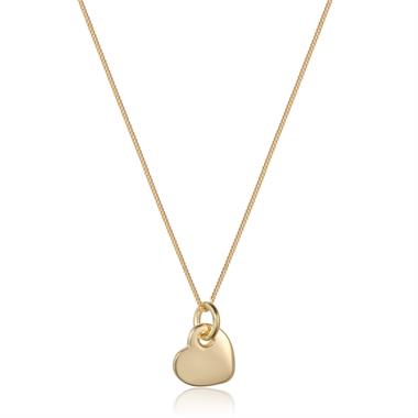 Treasured 18ct Yellow Gold Heart Design Pendant thumbnail