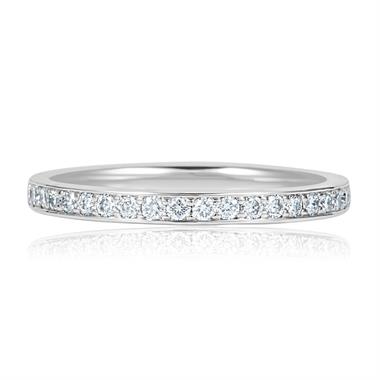 Platinum Diamond Half Eternity Ring 0.27ct thumbnail