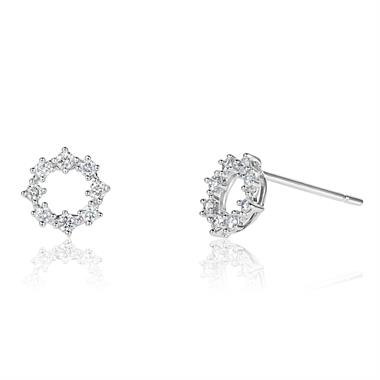 18ct White Gold Diamond Stud Earrings 0.22ct thumbnail
