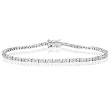 18ct White Gold Diamond Tennis Bracelet 1.00ct thumbnail