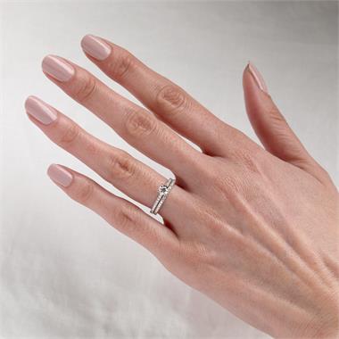 Platinum Diamond Solitaire Engagement Ring 0.60ct thumbnail