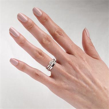 Platinum Princess Cut Diamond Solitaire Engagement Ring 0.50ct thumbnail