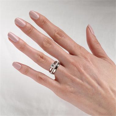 Platinum Classic Design Diamond Solitaire Engagement Ring 0.70ct thumbnail