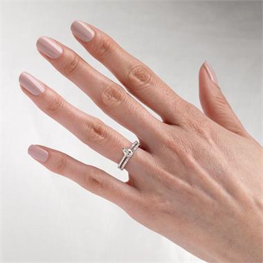 Platinum Diamond Half Eternity Ring 0.22ct thumbnail