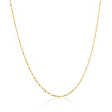 18ct Yellow Gold Medium Curb Chain 60cm thumbnail