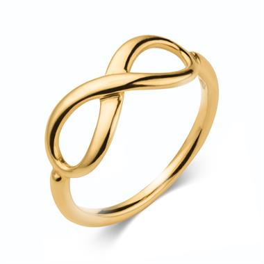 Infinity 18ct Yellow Gold Dress Ring thumbnail