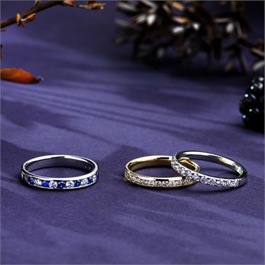 18ct Yellow Gold Diamond Half Eternity Ring 0.33ct thumbnail