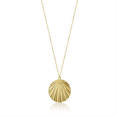 18ct Yellow Gold Shell Design Necklace thumbnail