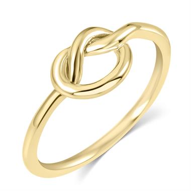 Forget Me Knot 18ct Yellow Gold Knot Design Dress Ring thumbnail