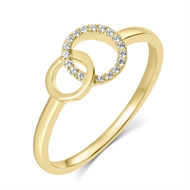 Union 18ct Yellow Gold Diamond Dress Ring 0.06ct thumbnail