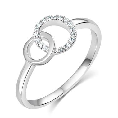 Union 18ct White Gold Diamond Dress Ring 0.06ct thumbnail
