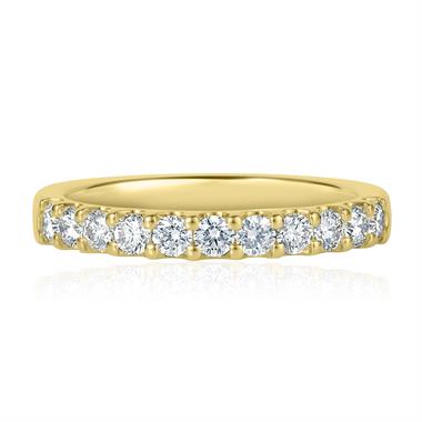18ct Yellow Gold Diamond Half Eternity Ring 0.50ct thumbnail