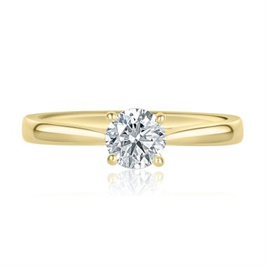 18ct Yellow Gold Diamond Solitaire Engagement Ring 0.50ct thumbnail
