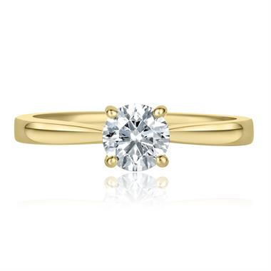 18ct Yellow Gold Diamond Solitaire Engagement Ring 0.60ct thumbnail