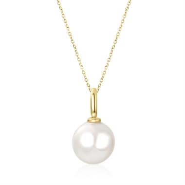 18ct Yellow Gold Freshwater Pearl Pendant thumbnail