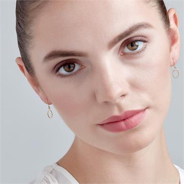 Aura 18ct Yellow Gold Drop Earrings thumbnail