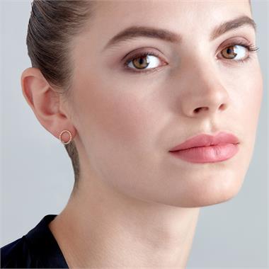 Aura 18ct Yellow Gold Circle Shape Stud Earrings 10.7mm thumbnail