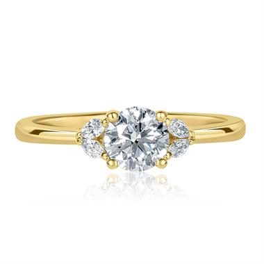 18ct Yellow Gold Diamond Solitaire Engagement Ring 0.65ct thumbnail