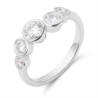 Alchemy 18ct White Gold Diamond Dress Ring 1.00ct thumbnail